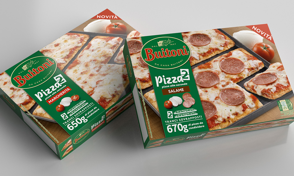 Packaging pizza buitoni